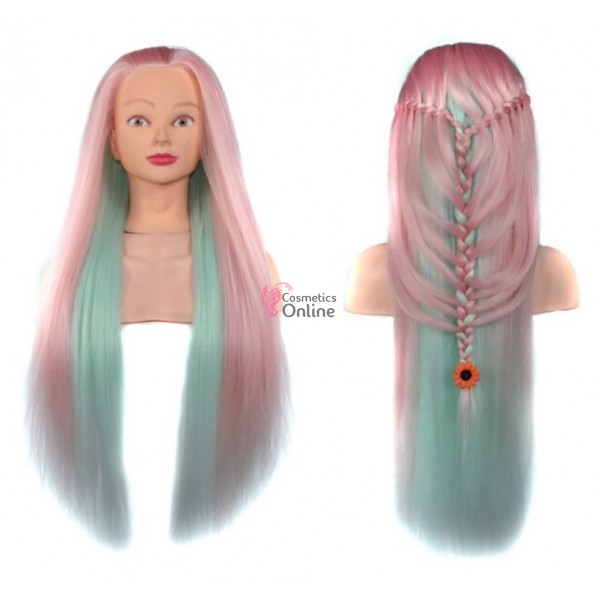 Cap de practica din par sintetic  Pink Ariel, lungime par 75 cm - CN25